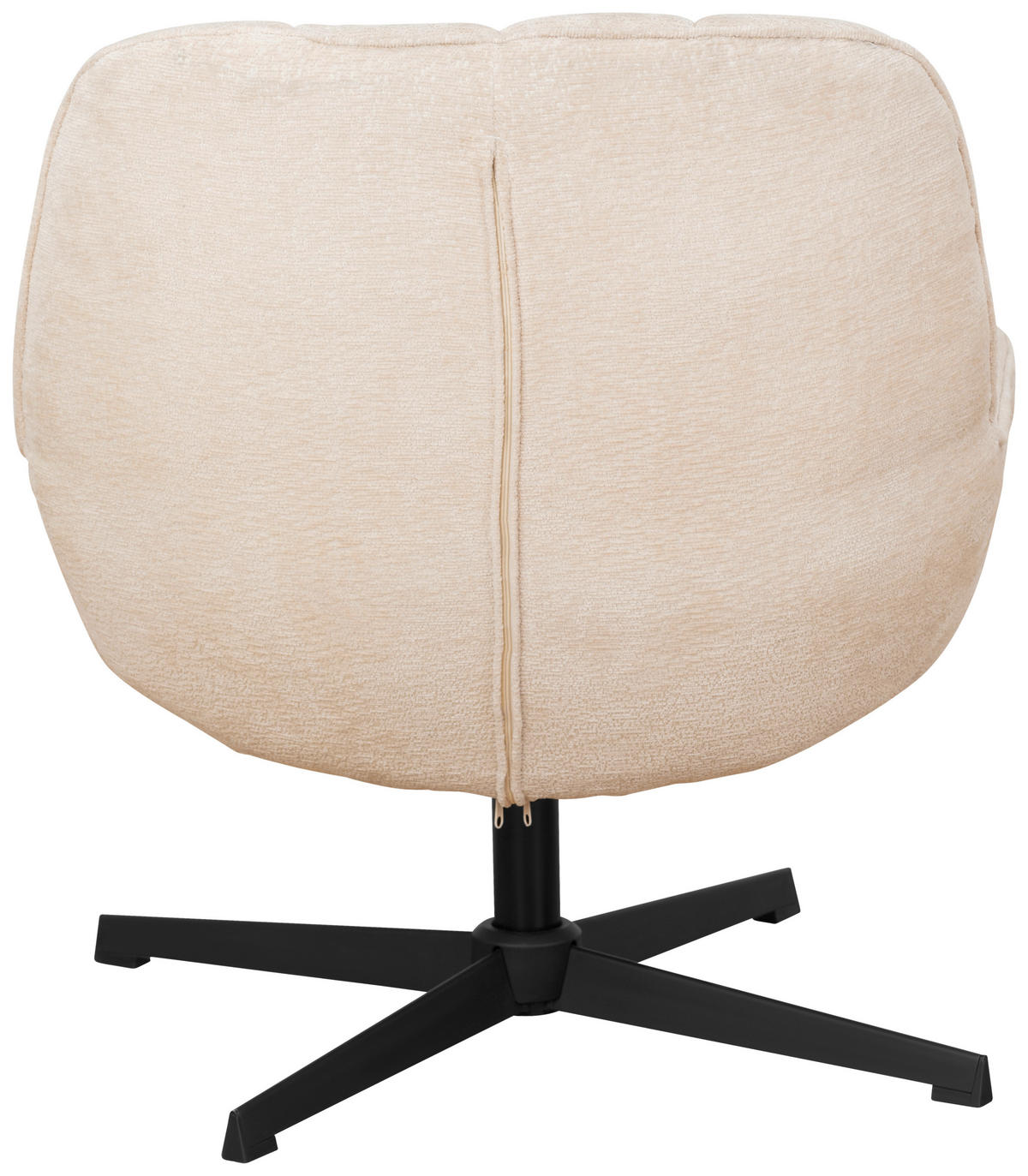 SESSELSET Samt    - Beige/Schwarz, Design, Textil/Metall (75/73/77cm) - Livetastic