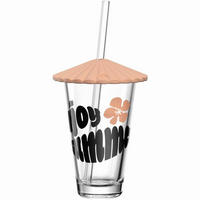 SKLENIČKA - oranžová, Design, plast/sklo (9,2/20,9/9,2cm) - Leonardo