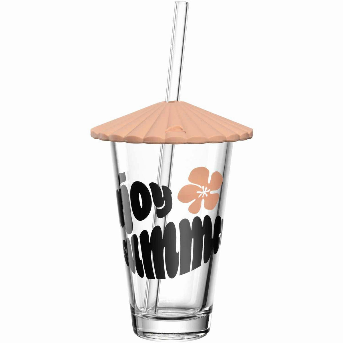 SKLENIČKA - oranžová, Design, plast/sklo (9,2/20,9/9,2cm) - Leonardo
