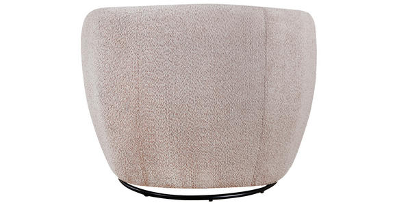 SESSEL Bouclé Rosa - Schwarz/Rosa, Design, Textil/Metall (84/73/84cm) - Carryhome