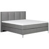 BOXSPRINGBETT 180/200 cm  in Grau  - Alufarben/Grau, MODERN, Textil (180/200cm) - MID.YOU