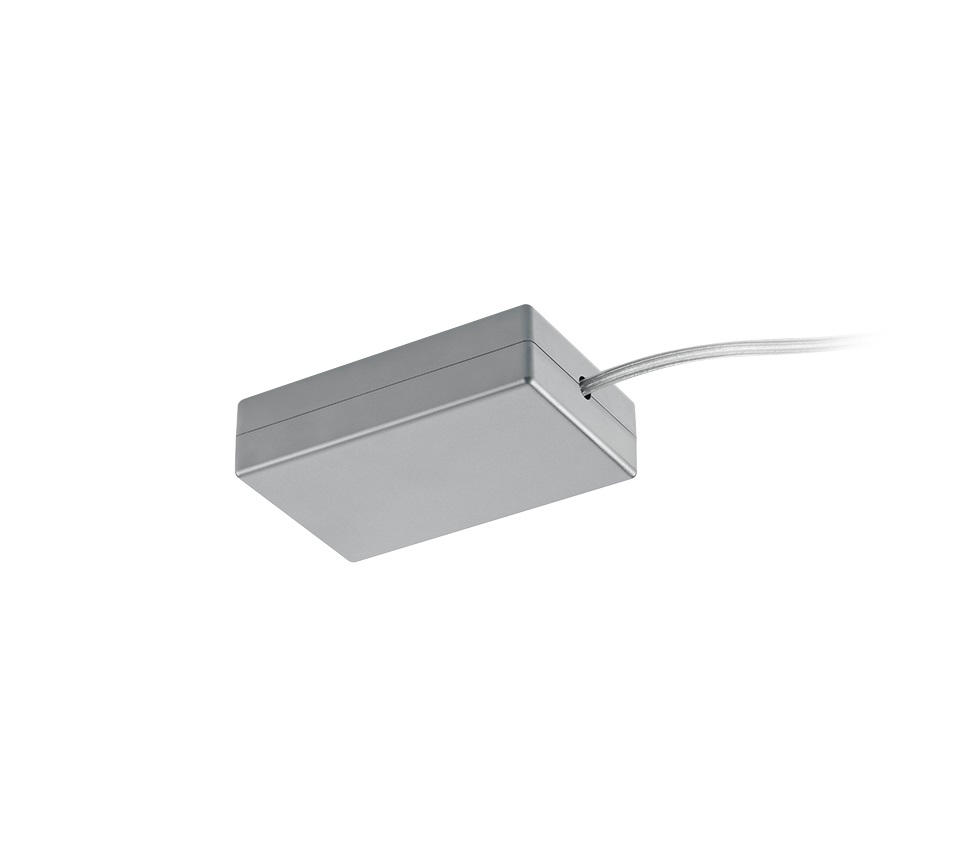SCHIENENSYSTEM - Titanfarben, Basics, Kunststoff (9/3,2/13,5cm) - Trio Leuchten