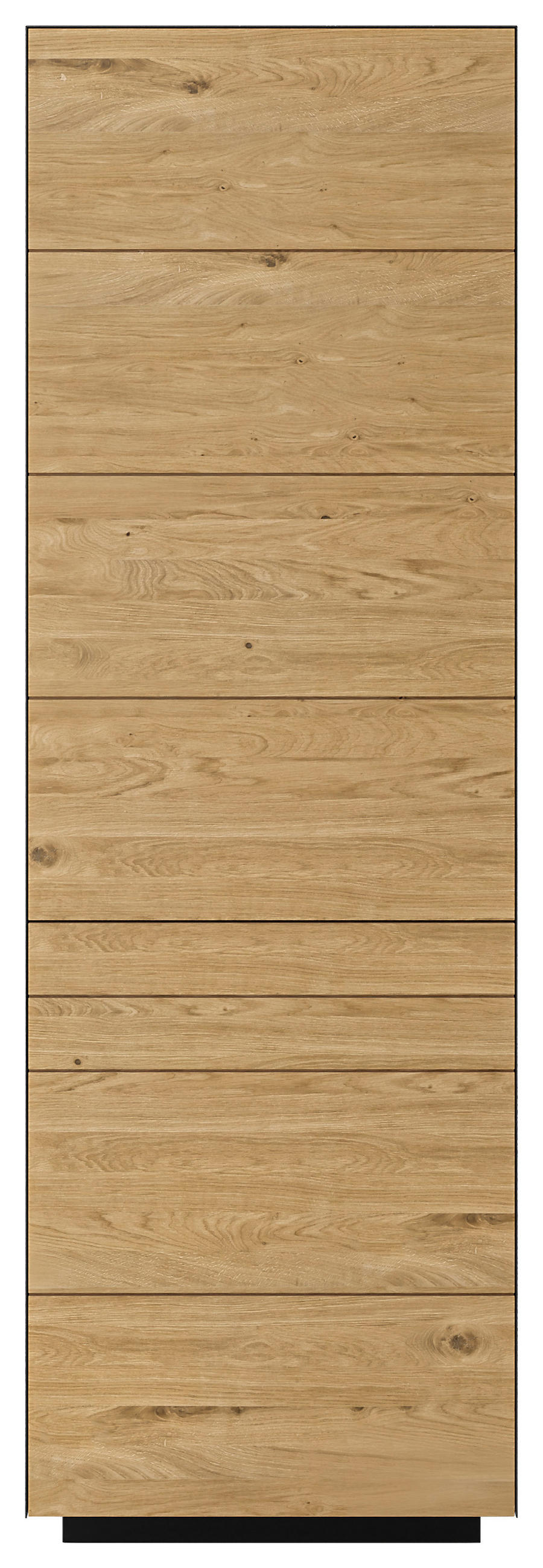 GARDEROBENSCHRANK  in  - Wildeiche/Anthrazit, Natur, Holz/Holzwerkstoff (65cm) - Dieter Knoll