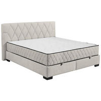 BOXBETT 180/200 cm  in Beige  - Beige/Schwarz, Modern, Holzwerkstoff/Kunststoff (180/200cm) - MID.YOU