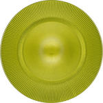 PLATZTELLER  34 cm   - Grün, KONVENTIONELL, Glas (34cm) - Novel