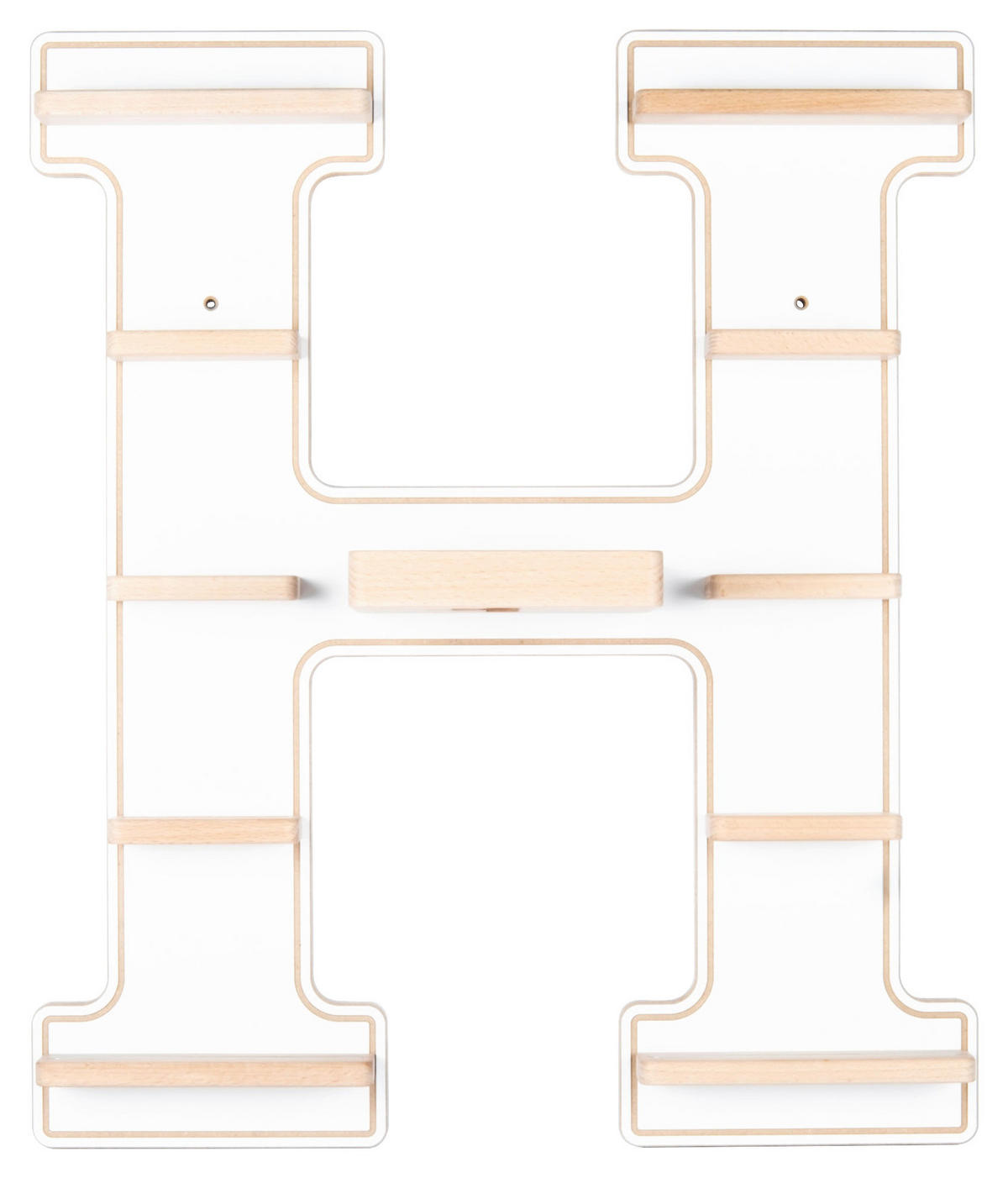 KINDERREGAL  - Weiss, Modern, Holzwerkstoff (46/54/19cm) - Livetastic
