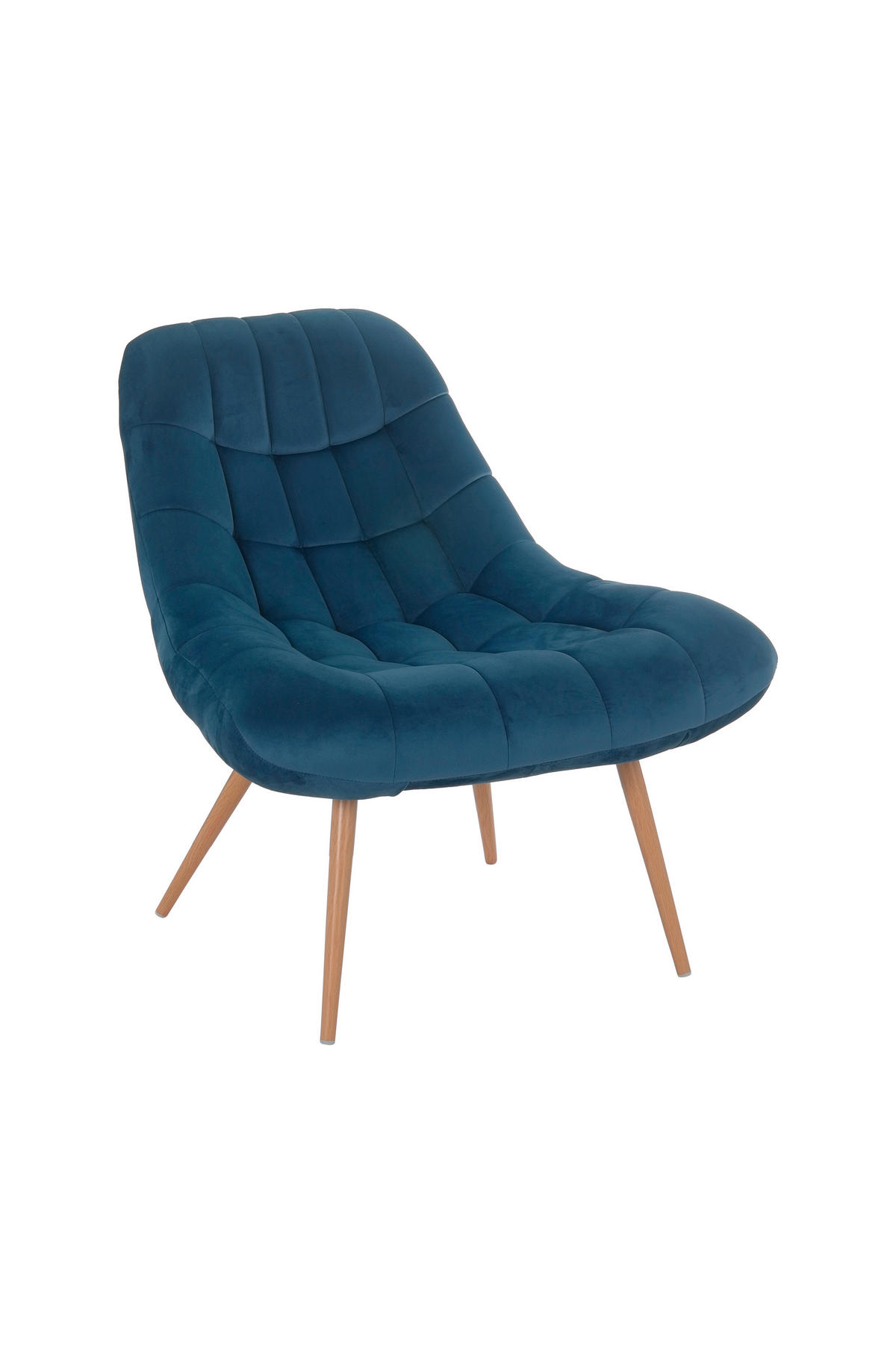 XXL-SESSEL - Blau/Naturfarben, MODERN, Textil/Metall (76/85,6/85,6cm) - Livetastic