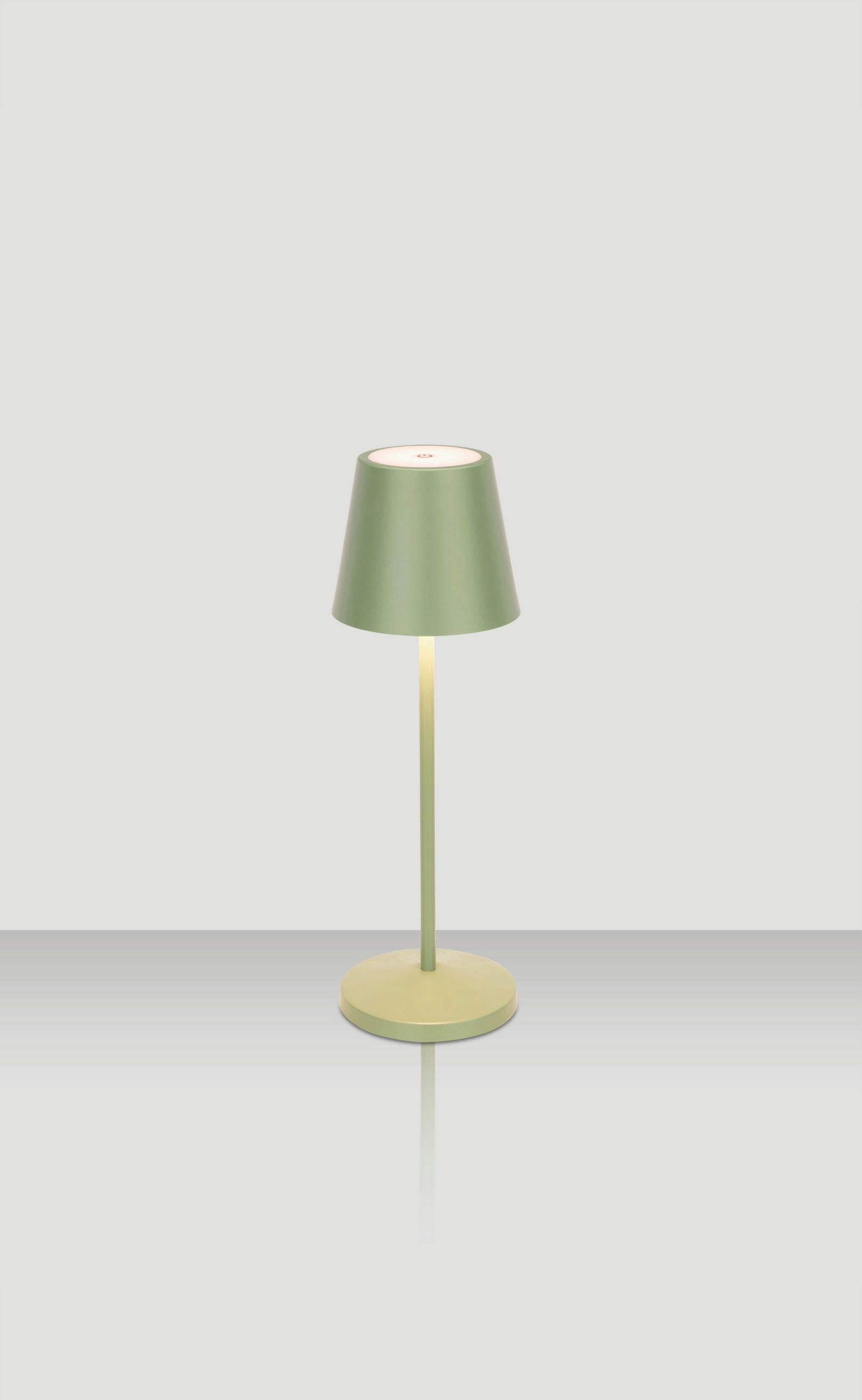 STOLNÍ LAMPA NA BATERIE 11/35 cm - zelená, Trend, kov (11/35cm) - Novel