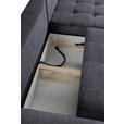 ECKSOFA Graphitfarben Chenille  inkl. Rückenkissen, Bettkasten, Schlaffunktion, Rücken echt, Liegefläche im Originalstoff  - Schwarz/Graphitfarben, KONVENTIONELL, Holz/Textil (266/180cm) - Carryhome