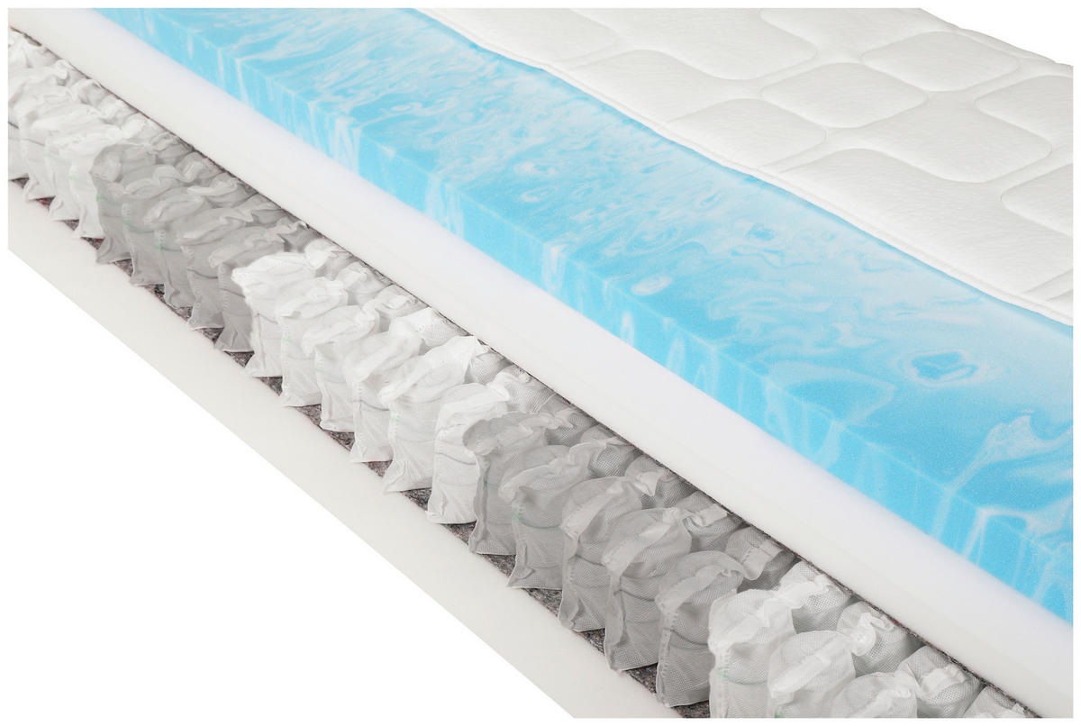 BOXSPRINGMATRATZE - Weiß, Basics, Textil (90/190cm) - Xora