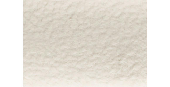 ECKSOFA  in Teddystoff Creme  280/170-195 cm  - Creme/Schwarz, Design, Textil/Metall (280/170-195cm) - Dieter Knoll
