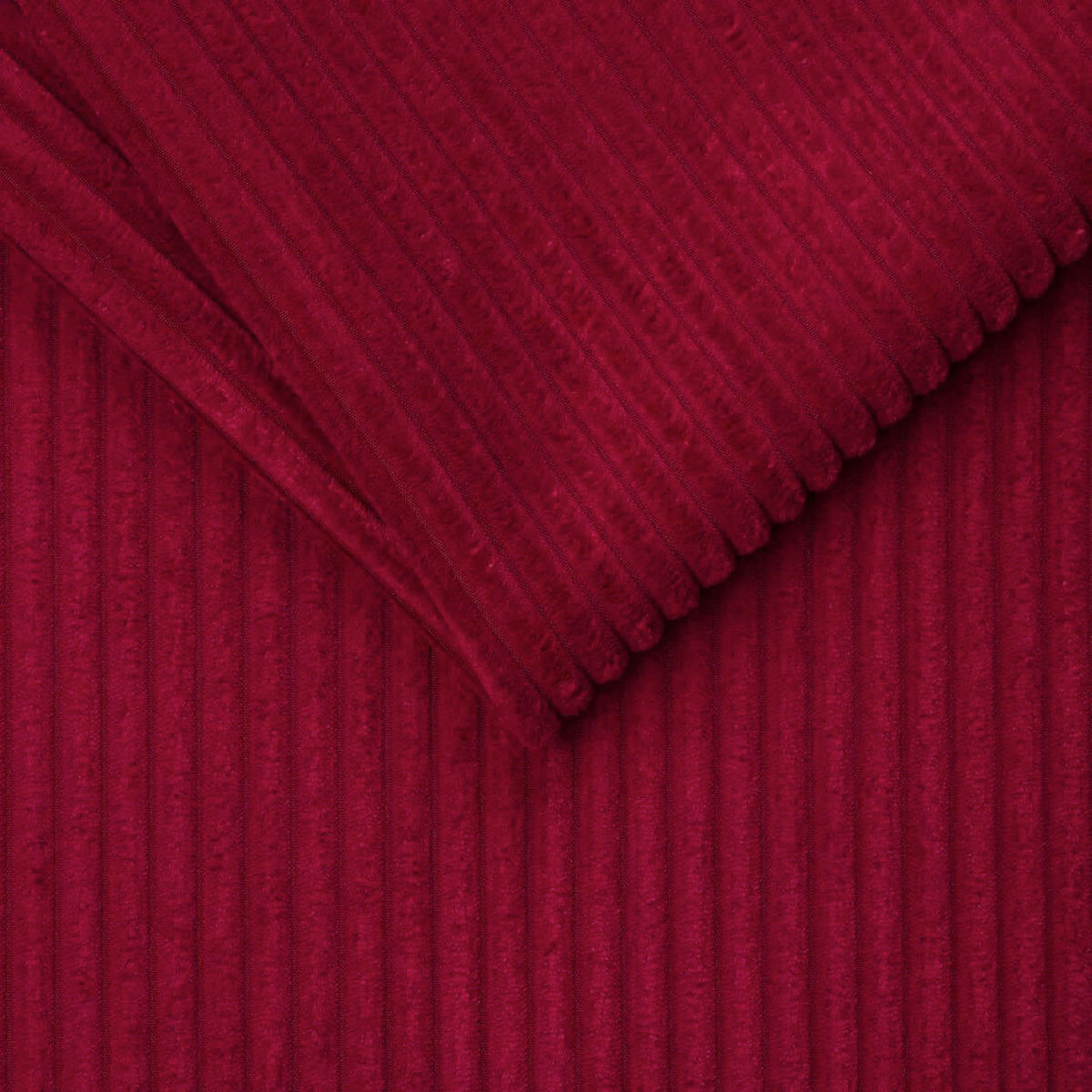 SCHLAFSOFA Cord Rot  - Rot/Schwarz, Konventionell, Holz/Textil (203/88/102cm) - Novel