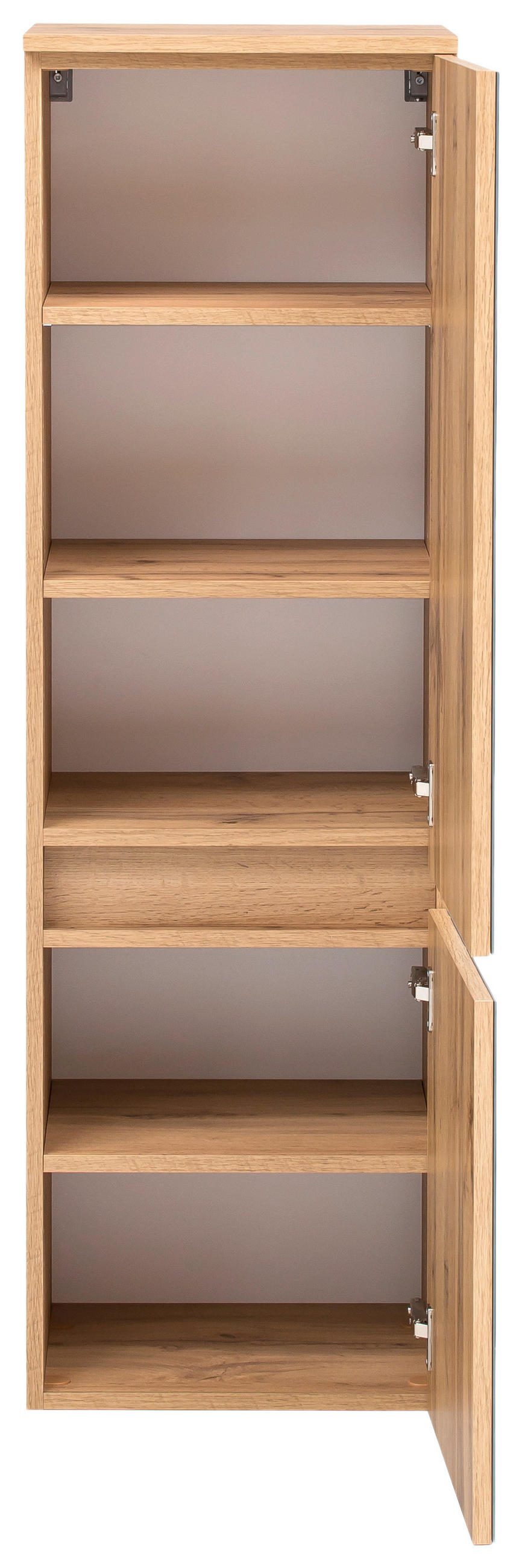 BADEZIMMER  in 120 cm  - Weiss/Eichefarben, Konventionell, Glas/Holzwerkstoff (120cm) - Held