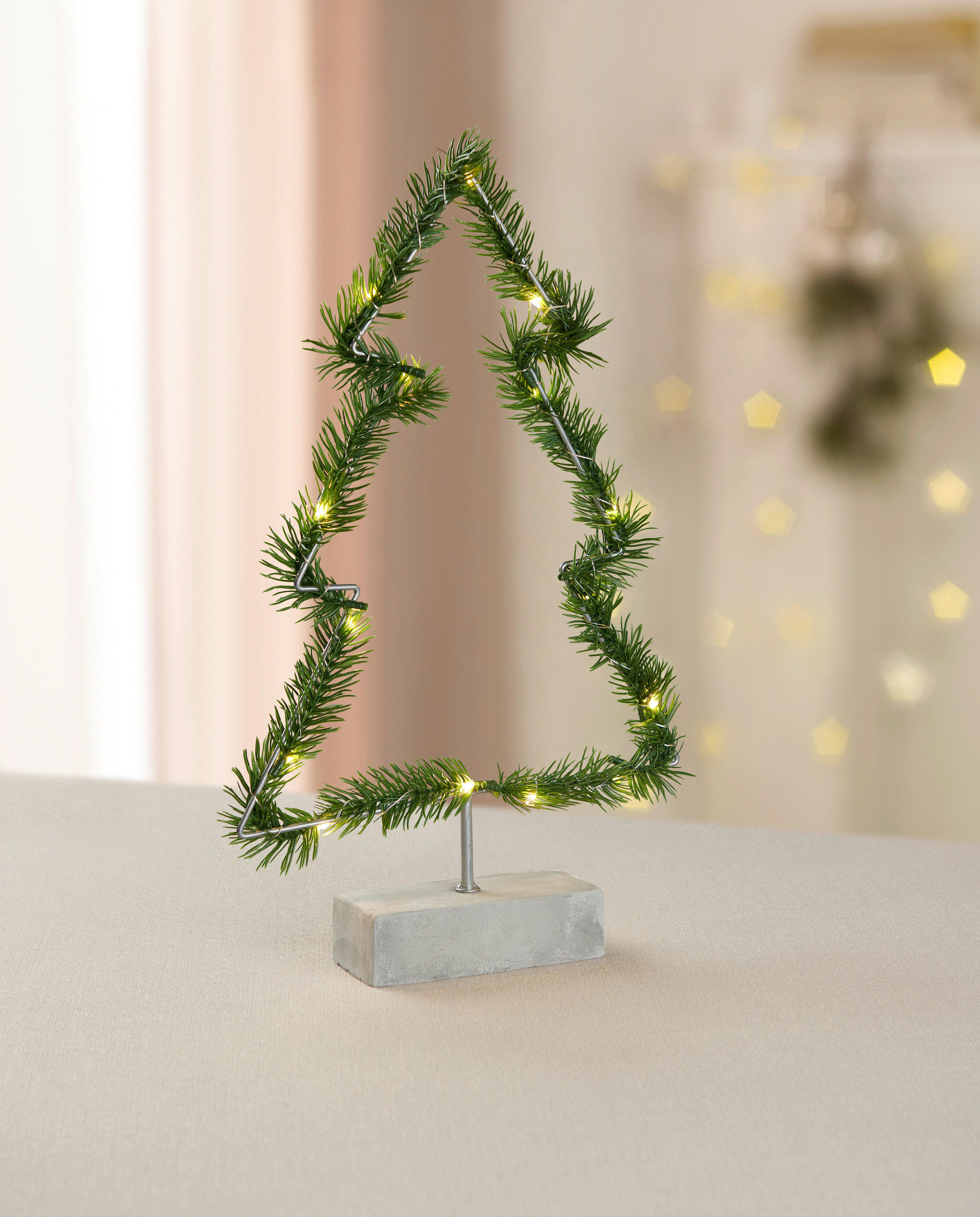 DEKORAČNÍ VÁNOČNÍ STROMEK - barvy stříbra, Konvenční, kov/plast (40cm) - X-Mas