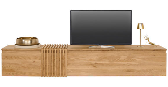 LOWBOARD  249/41/42 cm 1 Schublade(n) hängend  - Eichefarben, Natur, Holz (249/41/42cm) - Linea Natura