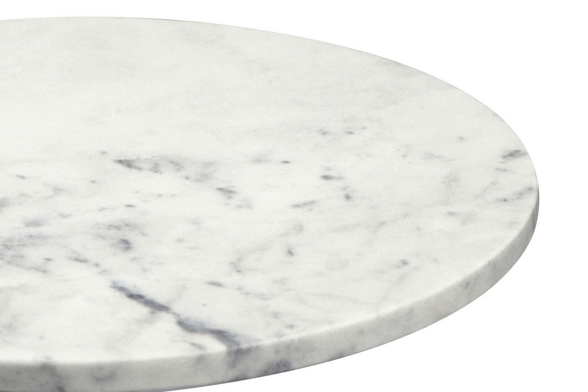 SIDOBORD i sten 45/45/63 cm  - vit/guldfärgad, Design, metall/sten (45/45/63cm) - MID.YOU