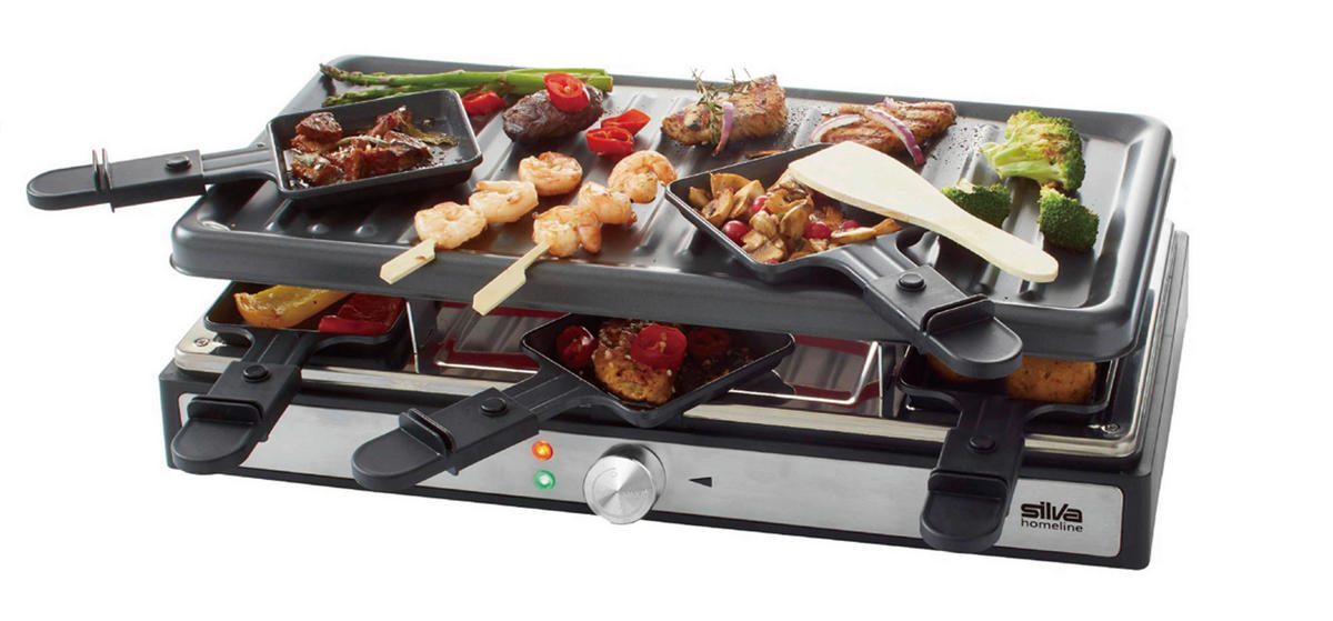RACLETTE-GRILL  - Schwarz, Basics, Kunststoff (44/12.5/24cm) - Silva Homeline