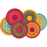 FLACHWEBETEPPICH Cosmic Colour  - Multicolor, KONVENTIONELL, Kunststoff (110/175cm) - Esposa