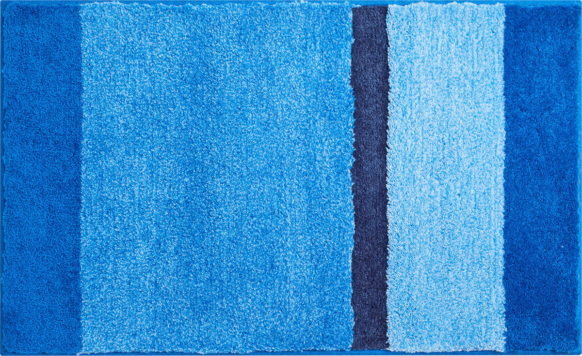 BADTEPPICH Room Blau 60/100 cm  - Blau, Basics, Kunststoff/Textil (60/100cm) - Grund