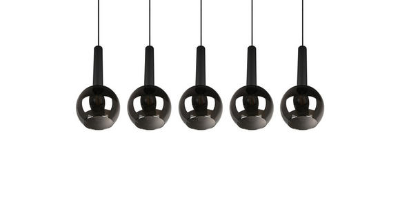 HÄNGELEUCHTE 115/30/150 cm  - Schwarz, Trend, Glas/Metall (115/30/150cm) - Dieter Knoll