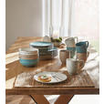 KOMBISERVICE Urban Life 24-teilig  - Türkis/Taupe, Design, Keramik - Landscape
