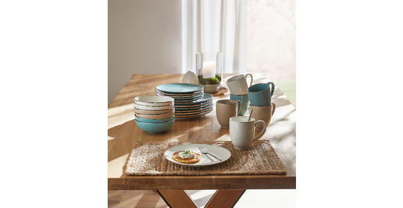 KOMBISERVICE Urban Life 24-teilig  - Türkis/Taupe, Design, Keramik - Landscape