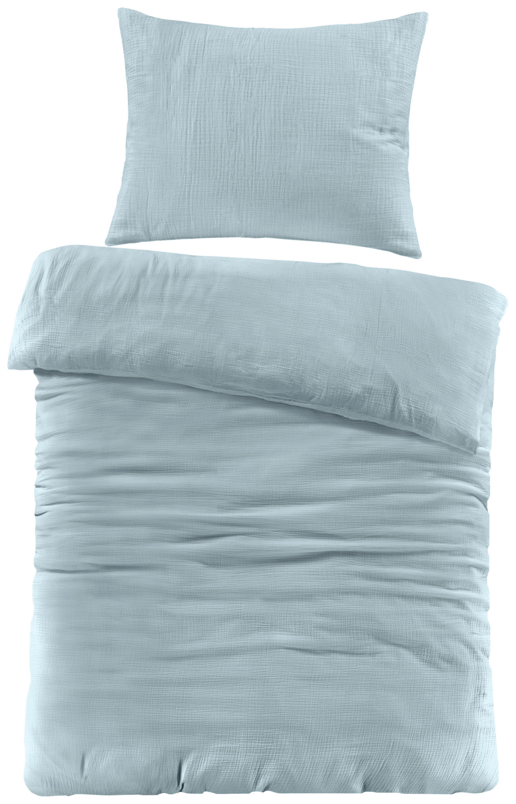 BETTWÄSCHE 140/200 cm  - Salbeigrün, Basics, Textil (140/200cm) - Novel