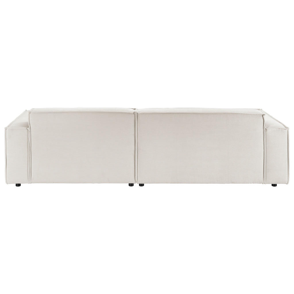 Thumbnail - Hom`in Ecksofa, Weiß, Textil, 4-Sitzer, Ottomane rechts, L-Form, 276x168 cm, Blauer Engel, Goldenes M, Oeko-Tex® Standar...