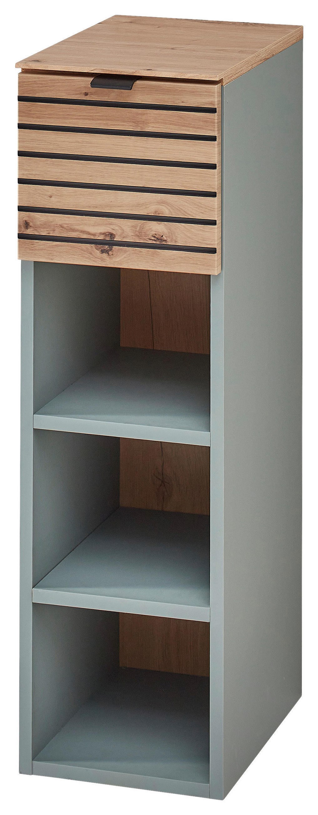 FÜGGESZTETT ELEM zsályazöld, Artisan tölgy   - zsályazöld/fekete, Design, faalapú anyag/fém (25/84/37cm) - Voleo