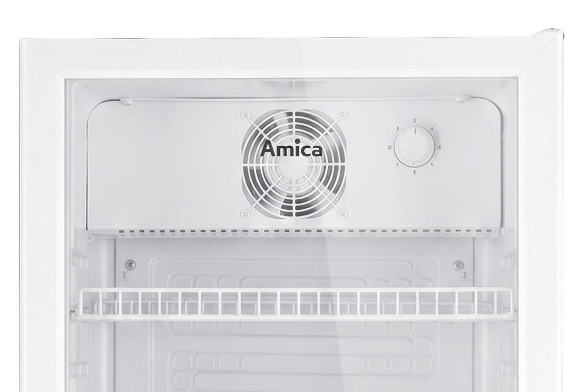 GETRÄNKEKÜHLSCHRANK 54,5/141/54 cm  - Weiß, Basics, Glas/Metall (54,5/141/54cm) - Amica