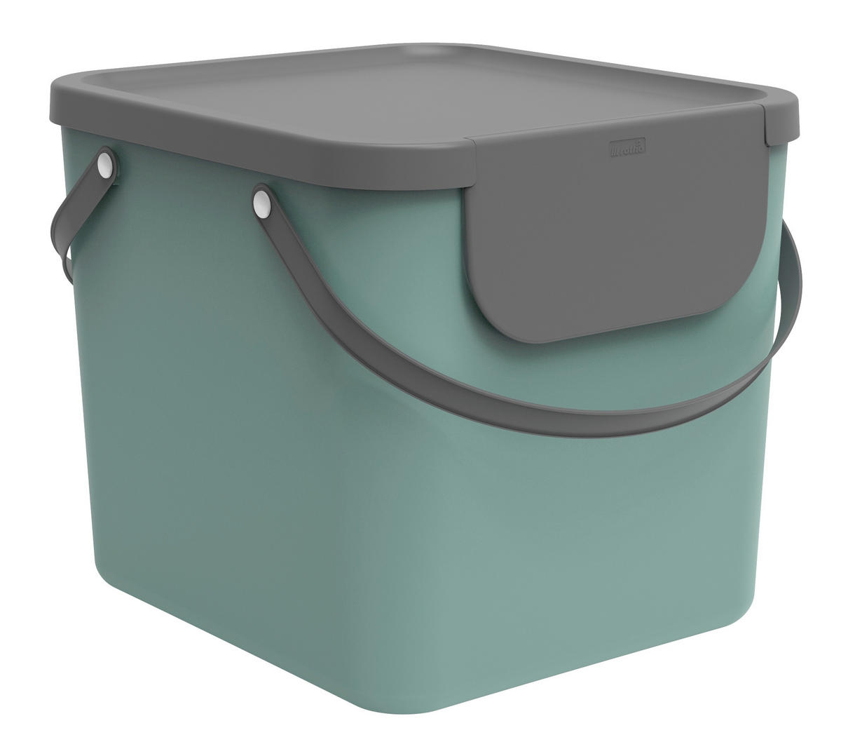 KOŠ NA ODPADKY  40 l - tmavě zelená, Basics, plast (40/35,5/34cm) - Rotho