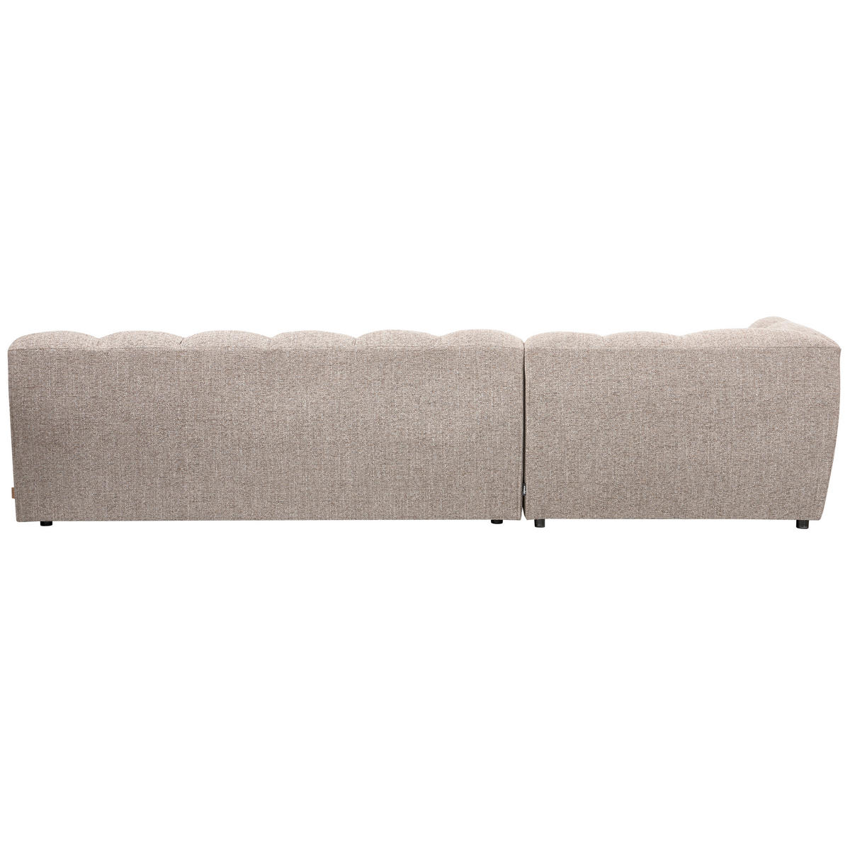 ECKSOFA Allure Braun gesteppt  - Schwarz/Braun, Design, Kunststoff/Textil (165/324cm) - Livetastic