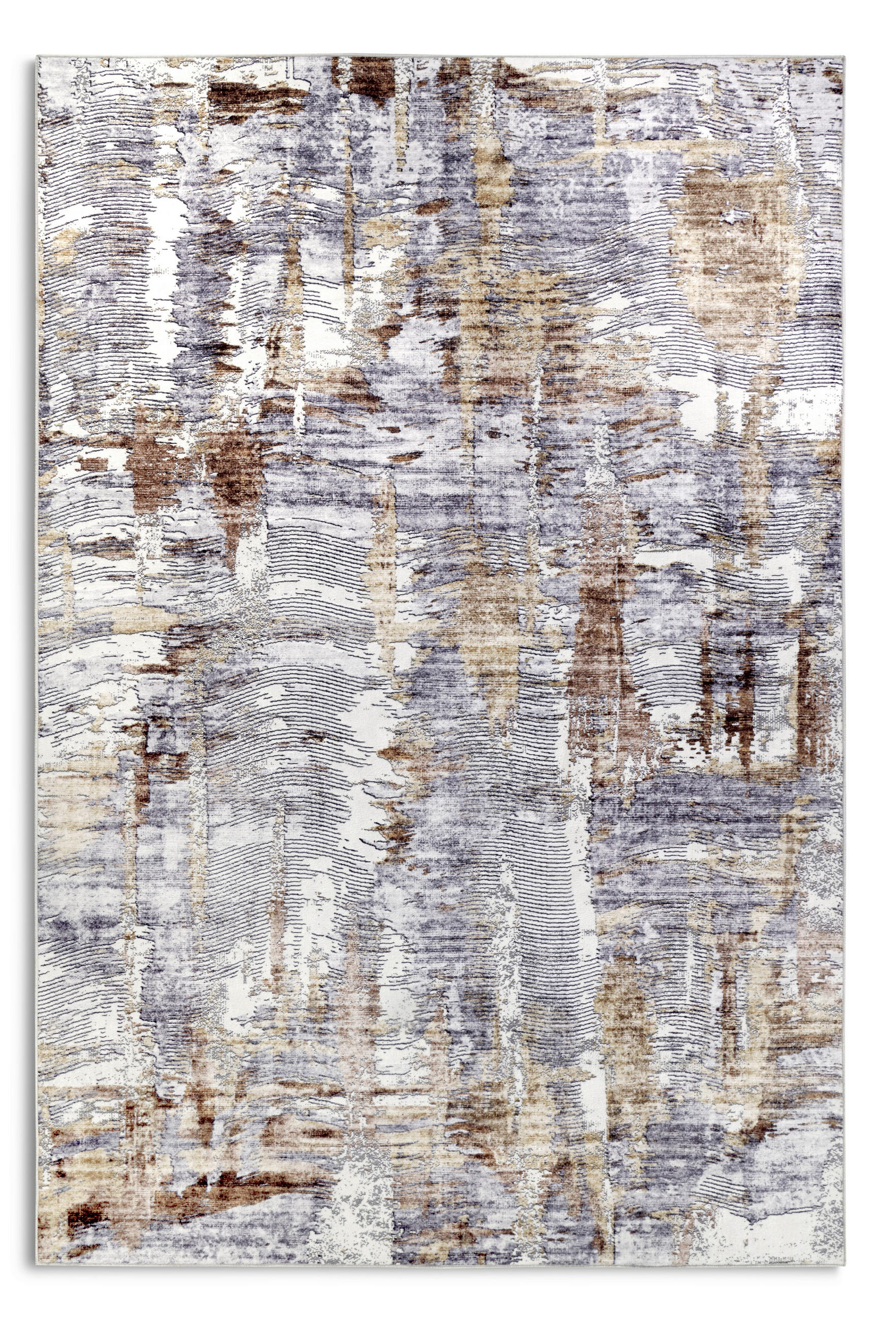 FLACHWEBETEPPICH 160/230 cm Imagination Kupferfarben, Goldfarben  - Goldfarben/Kupferfarben, Design, Kunststoff (160/230cm) - Hanse Home