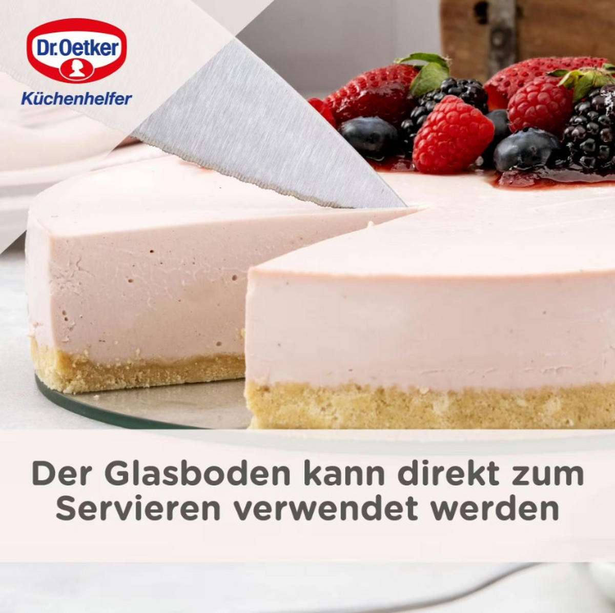 SPRINGFORM  - Schwarz, Basics, Glas/Metall (26/6,5cm) - Dr.Oetker