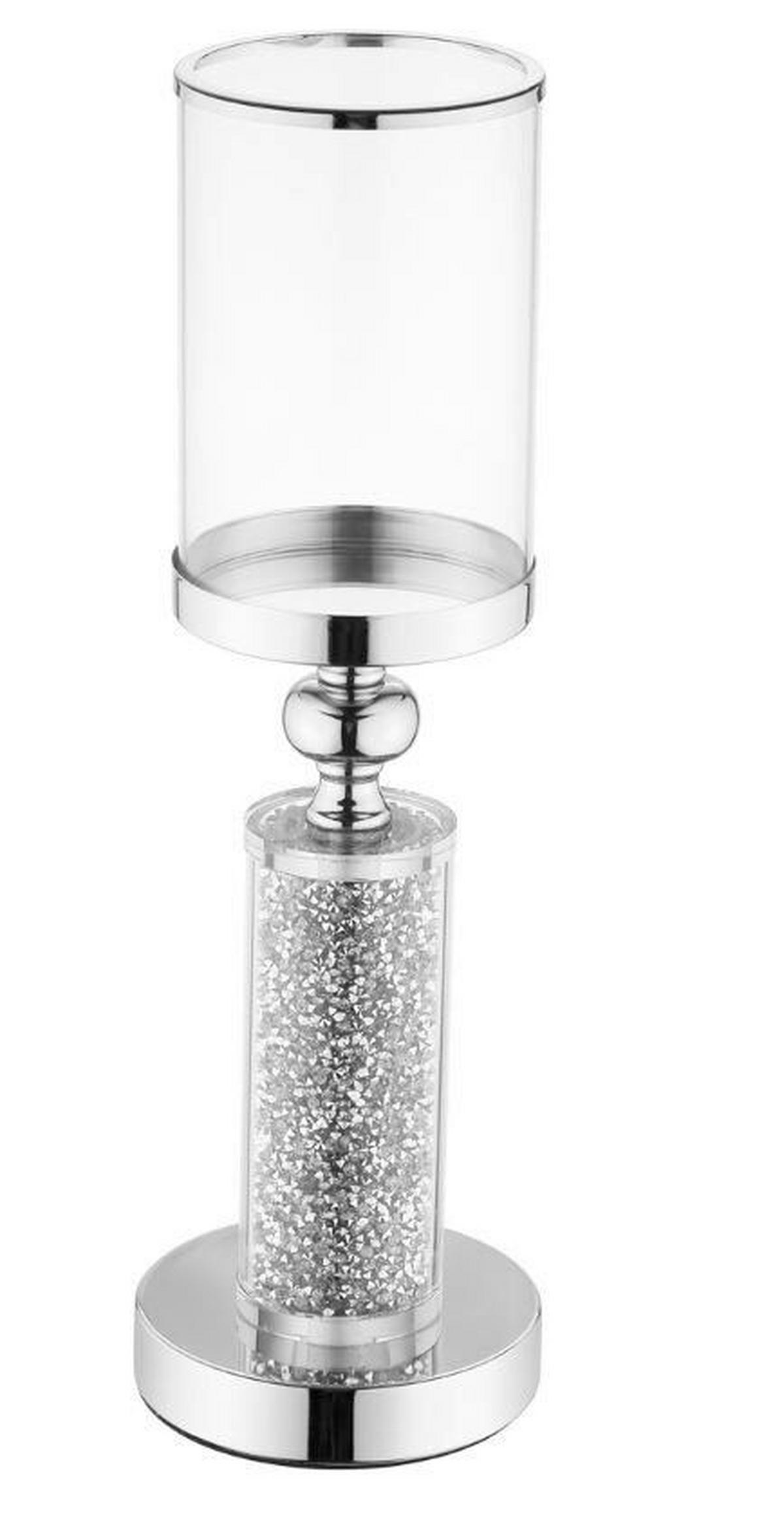 WINDLICHT - Silberfarben, Basics, Metall (12/12/40cm)