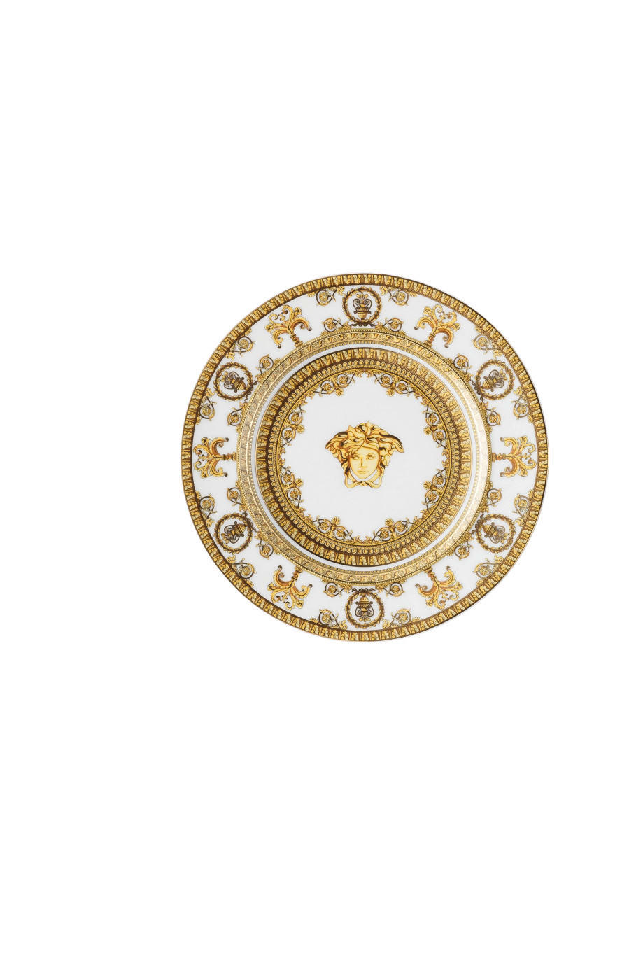 TANJIR 18/2,2/18 cm - bela/braon, Konvencionalno, keramika (18/2,2/18cm) - Versace
