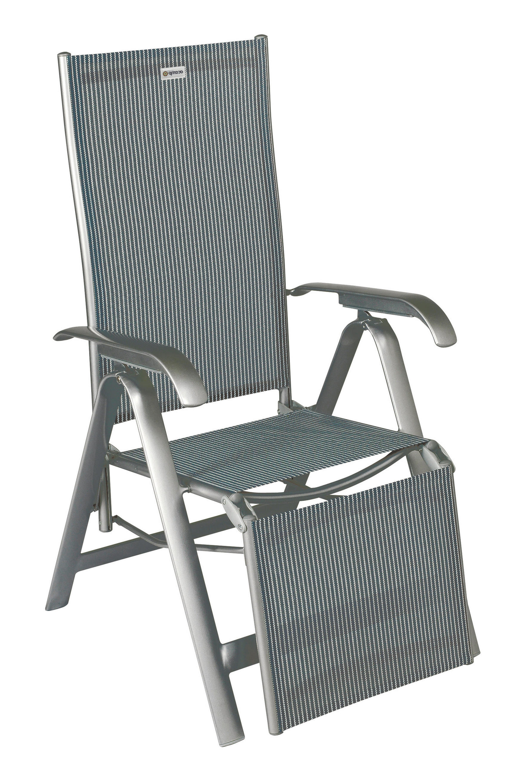 GARTEN-RELAXSESSEL Aluminium  - Platinfarben/Grau, Basics, Textil/Metall (68/116/61cm) - Acamp