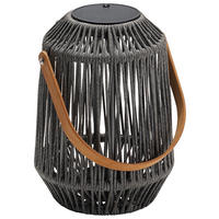 LED-LATERNE - Anthrazit/Hellgrau, Basics, Holz/Kunststoff (30/39/30cm) - Stern