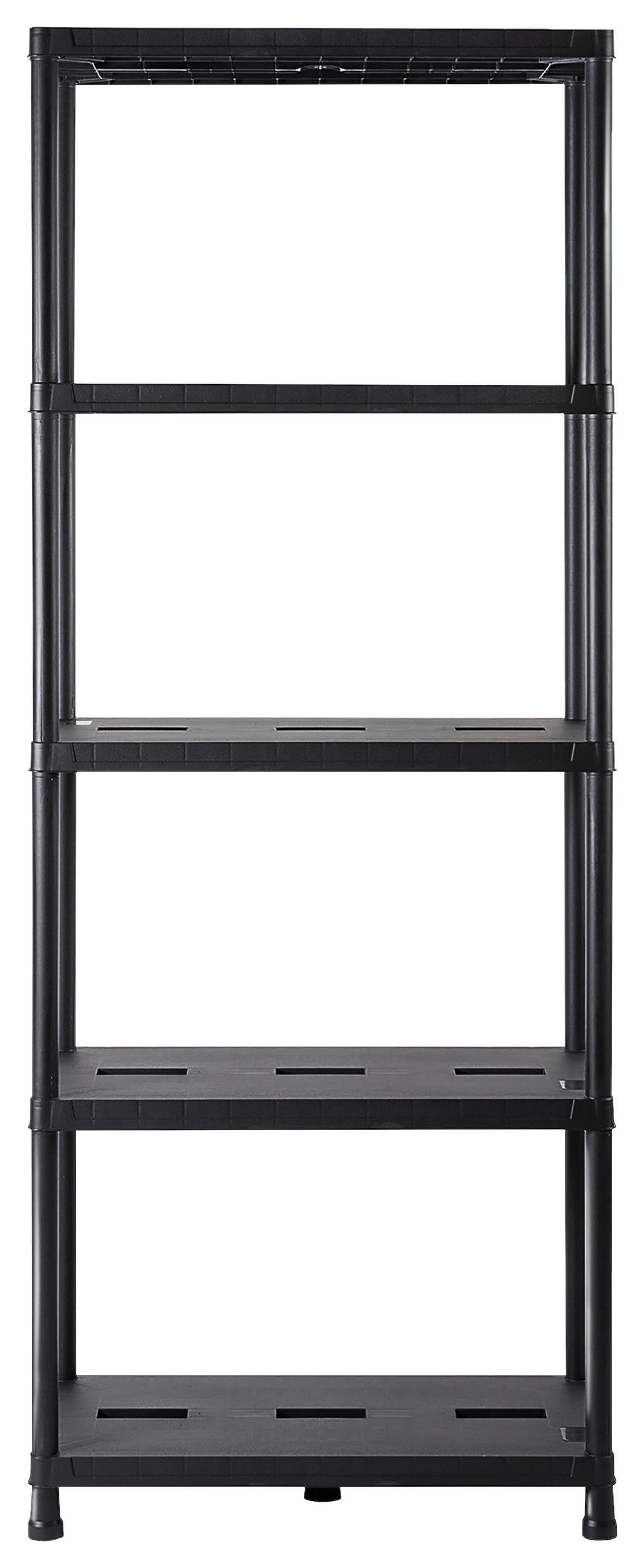 STECKREGAL 71/180/35 cm  - Schwarz, Basics, Kunststoff (71/180/35cm)