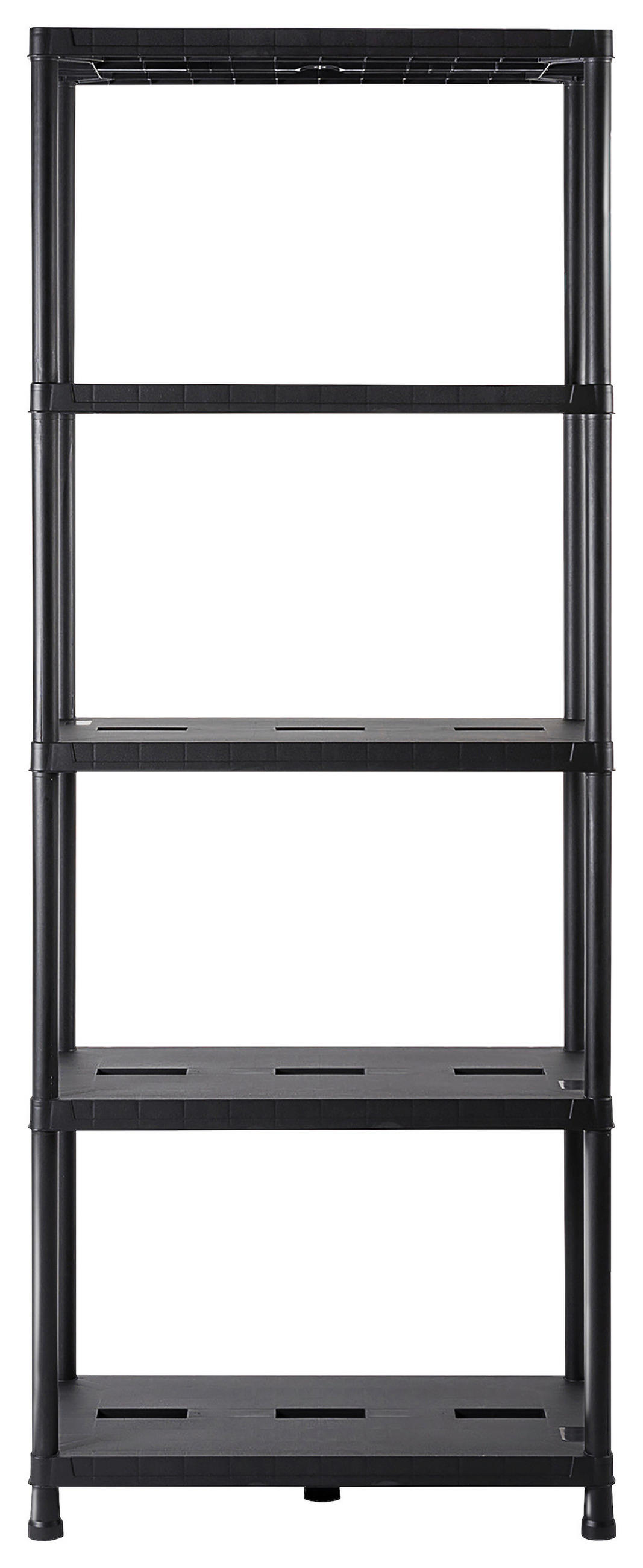 STECKREGAL Schwarz  - Schwarz, Basics, Kunststoff (71/180/35cm) - Ambia Garden