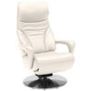 RELAXSESSEL in Leder Beige  - Edelstahlfarben/Beige, Design, Leder/Metall (75/117/88cm) - Dieter Knoll