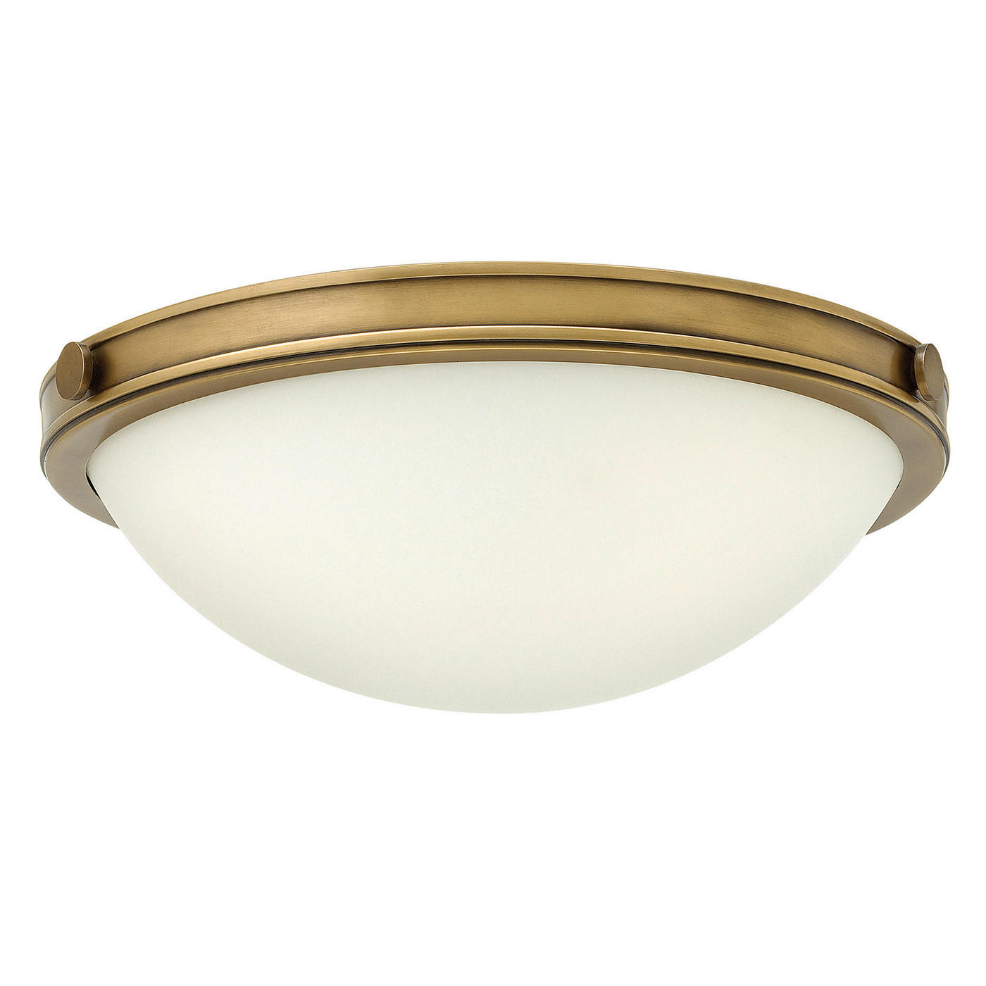 DECKENLEUCHTE Elstead Collier 34.6/12.4 cm   - Messingfarben, KONVENTIONELL, Glas/Metall (34.6/12.4cm) - Elstead Lighting