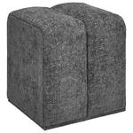 HOCKER in Textil, Holzwerkstoff Dunkelgrau  - Dunkelgrau, Trend, Holzwerkstoff/Textil (45/45/42cm) - Xora