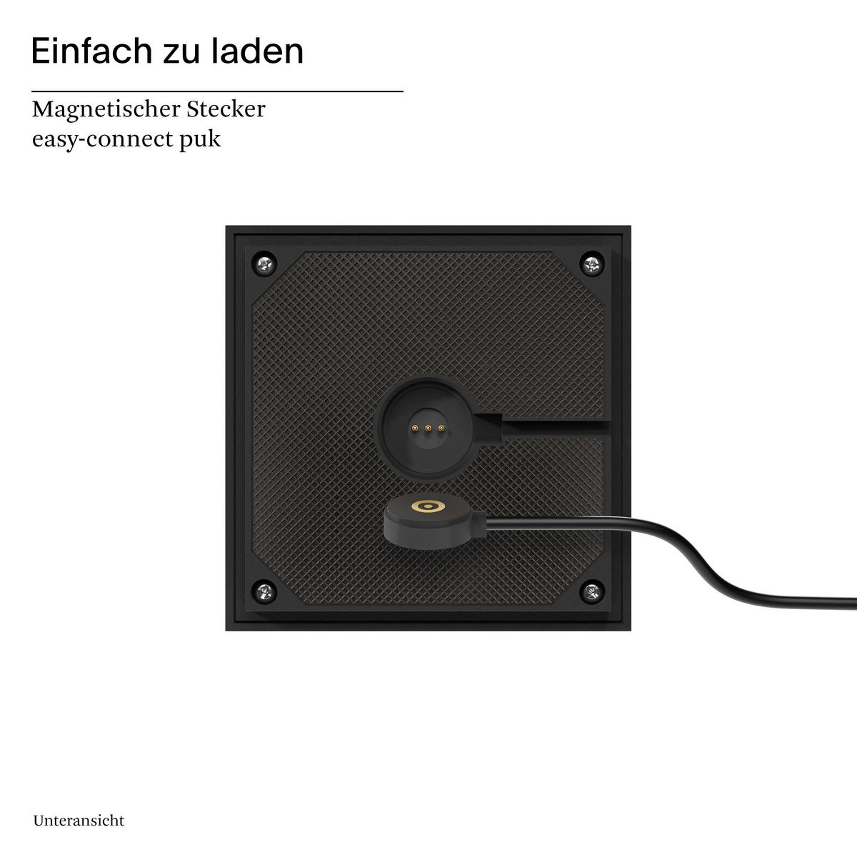 AKKU-TISCHLEUCHTE Nutalis 10/10/10 cm   - Schwarz, Design, Metall (10/10/10cm)