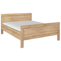 KREVET   140/200 cm   hrast Sonoma  - hrast Sonoma, Design, drvni materijal (140/200cm) - Novel