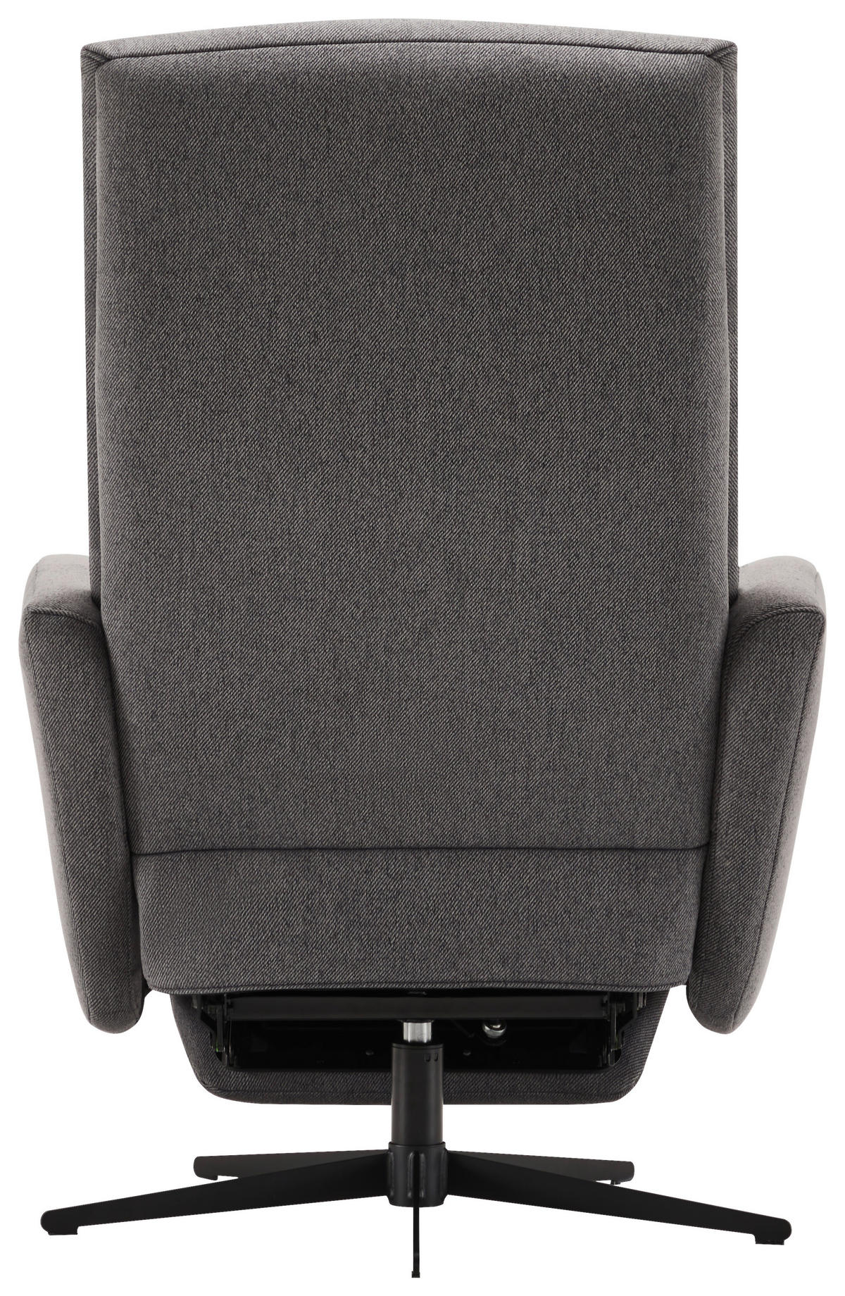 RELAXSESSEL Webstoff Fußteilverstellung    - Dunkelgrau/Schwarz, Design, Textil/Metall (76/104/77cm) - Livetastic