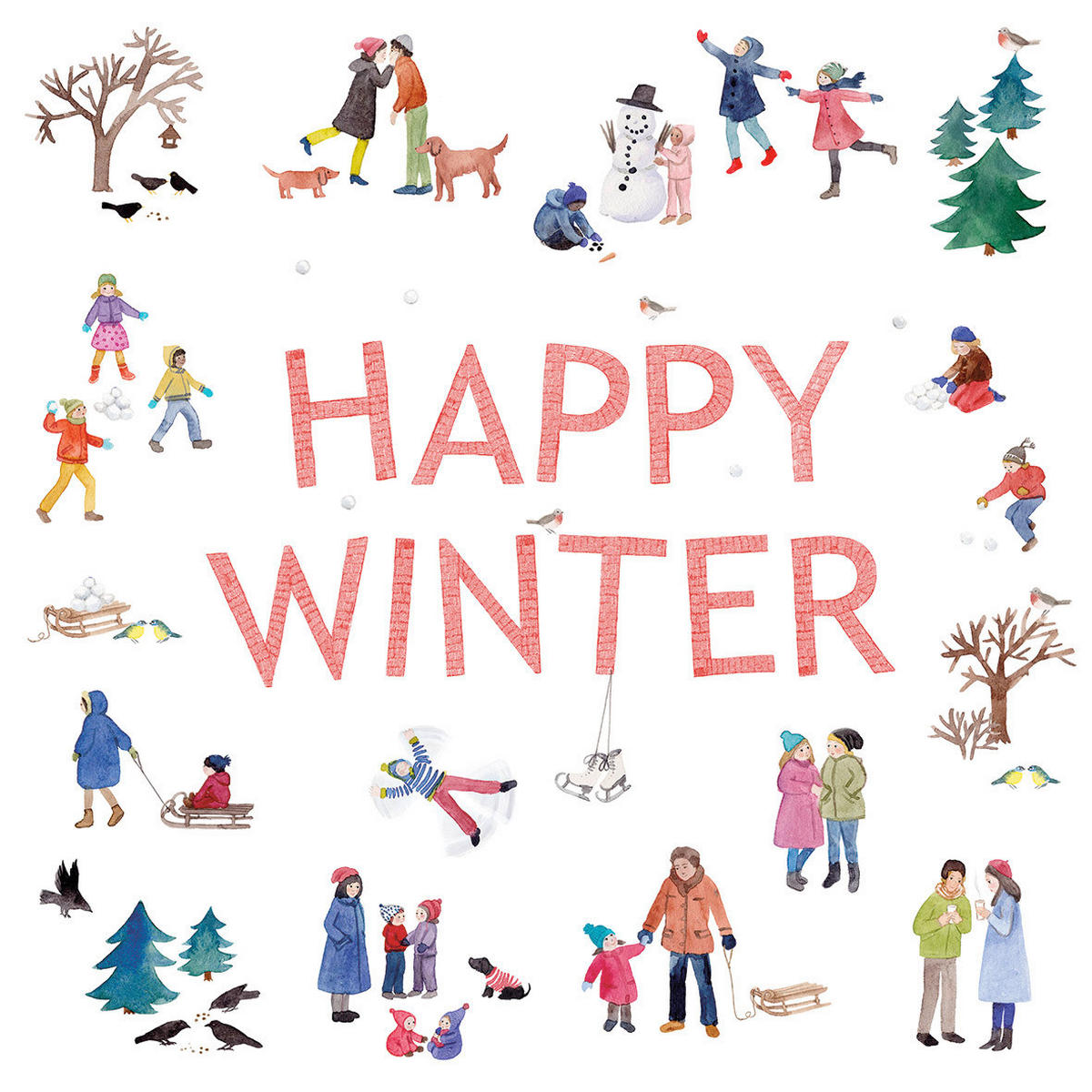 SERVIETTE  17.5/17.5 cm   - Multicolor, Basics, Papier (17.5/17.5cm)