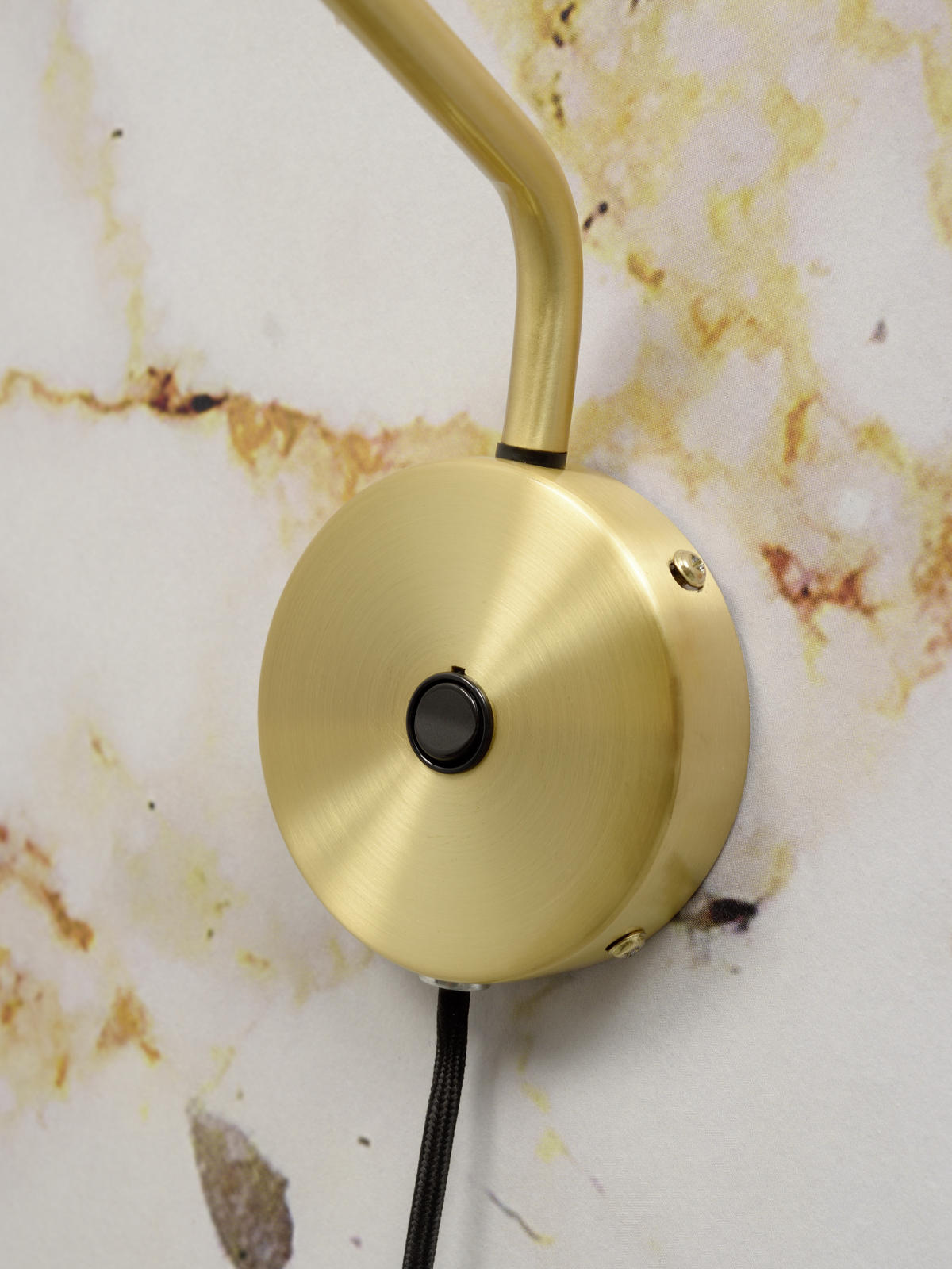 WANDLEUCHTE Lyon 25/68 cm   - Goldfarben, Design, Metall (25/68cm) - It's about Romi