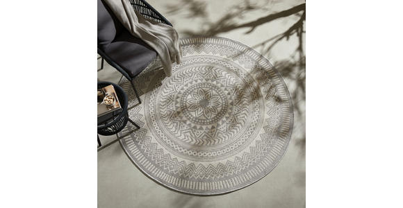 OUTDOORTEPPICH 120 cm Skara Grau  - Grau, Natur, Textil (120cm) - Novel