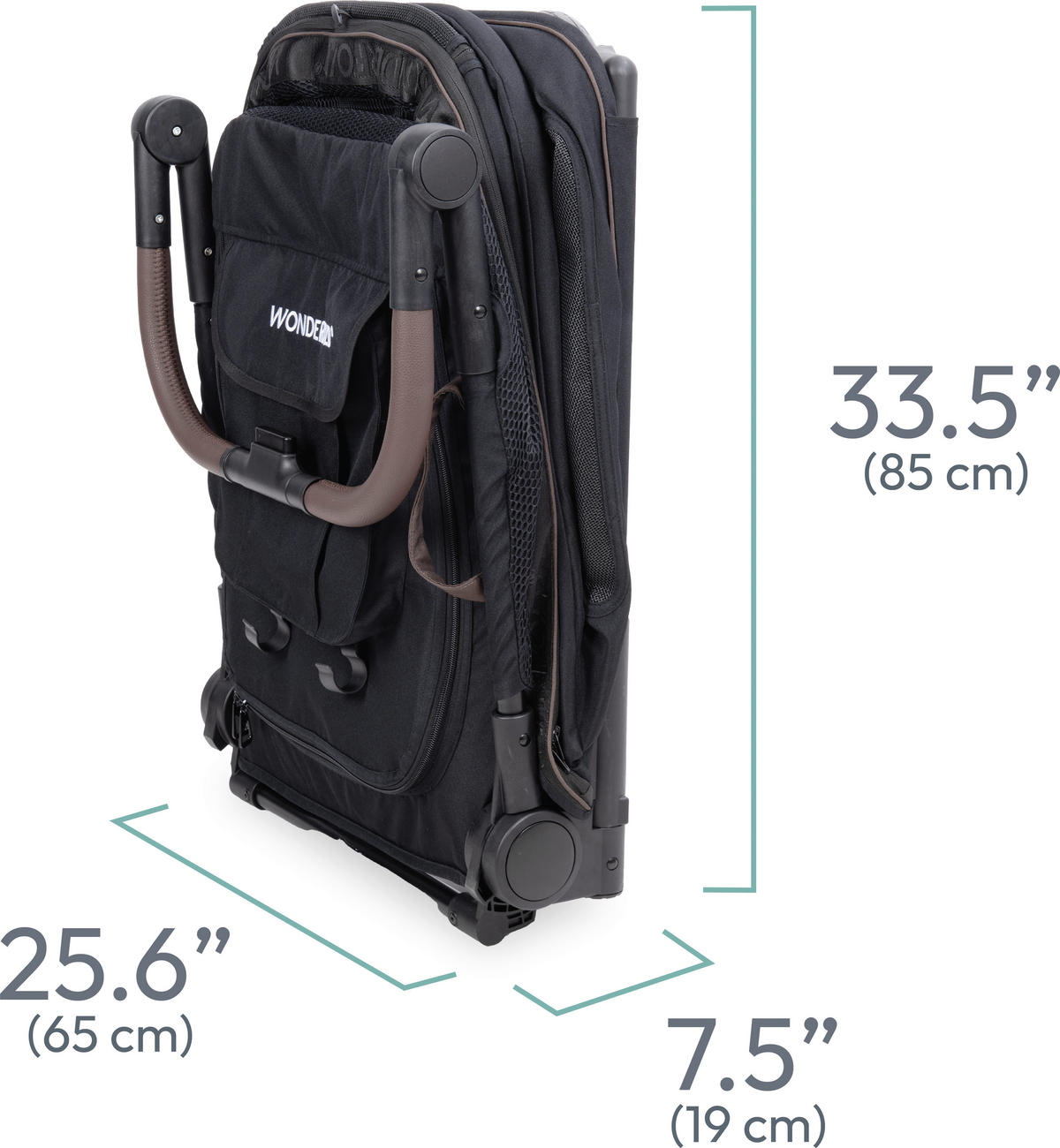 HUNDEBUGGY PFL Pet Large Premium Flat Fold Stroller  - Schwarz, Basics, Kunststoff/Textil (85/65/111cm) - WONDERFOLD